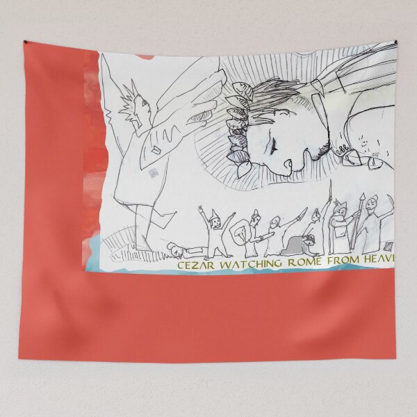 Item preview, Roman Emperor Allegory - Cezar Watching Rome From Heaven (drawing by ACCI)  designed and sold by VanyssaGraphics.