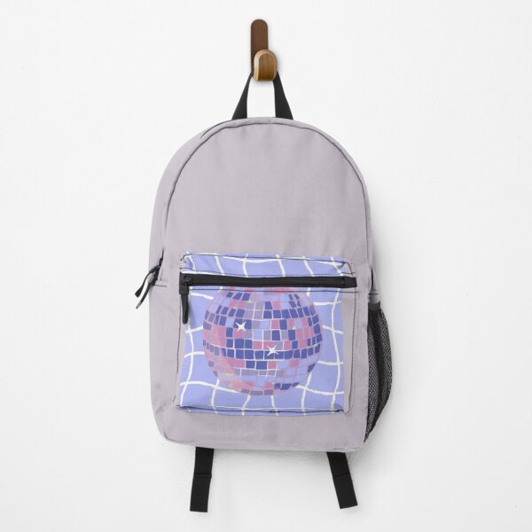 Item preview, Pastel Disco Ball Illustration on Lavender Wavy Grid designed and sold by samahl_l.