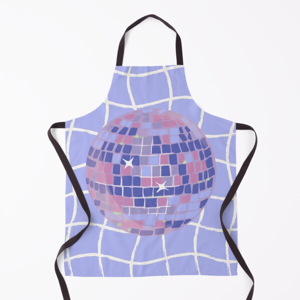 Item preview, Pastel Disco Ball Illustration on Lavender Wavy Grid designed and sold by samahl_l.