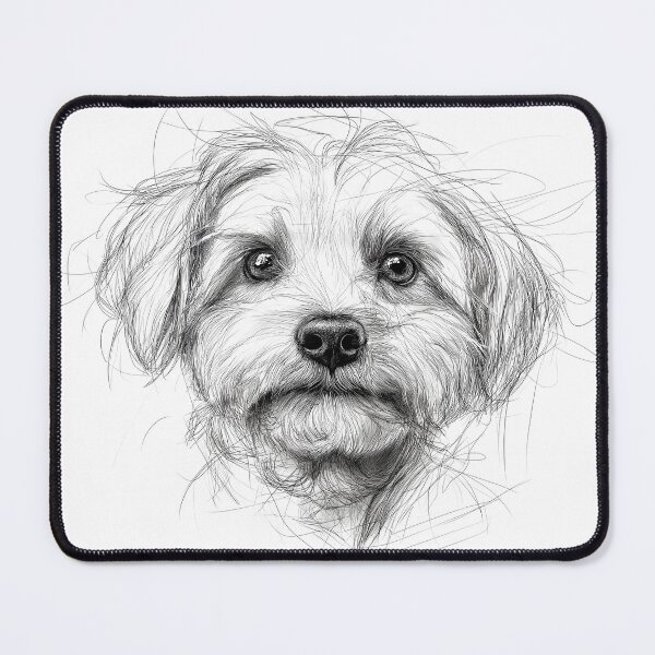 Item preview, Bichon Frisé Doggie Illustration designed and sold by Roxane Bay.