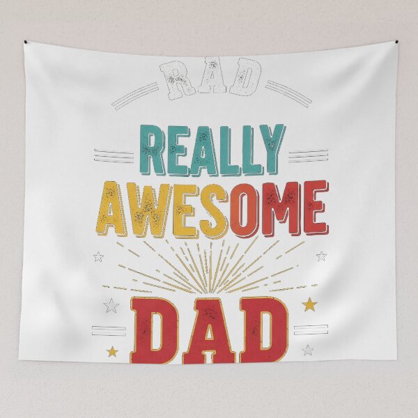Item preview, Rad Really Awesome Dad Minimalist Quote Funny Father Gift designed and sold by Designs-RZ.