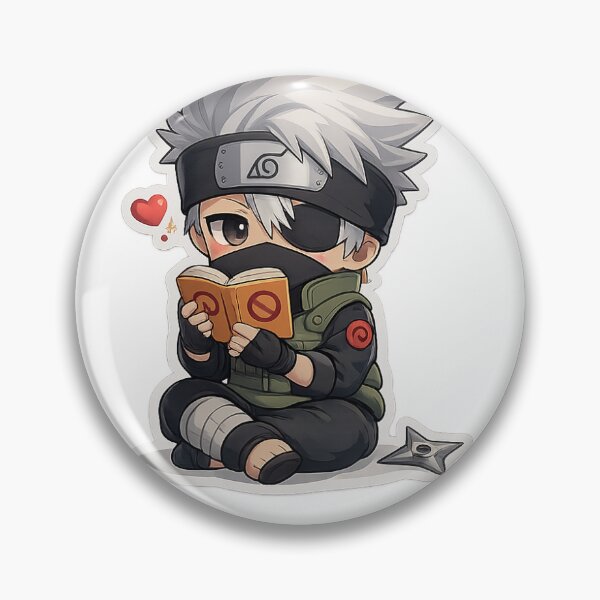 Artikelvorschau, Niedlicher Kakashi Chibi Anime-Aufkleber entworfen und verkauft von ZenOtaku Lab.
