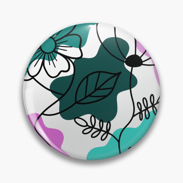 Item preview, Turquoise And Pink Boho Flower Minimalism designed and sold by Sartoris Art.