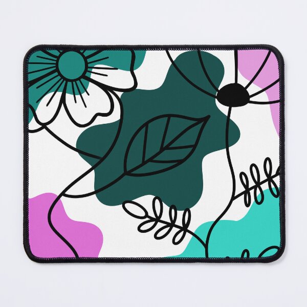 Item preview, Turquoise And Pink Boho Flower Minimalism designed and sold by Sartoris Art.
