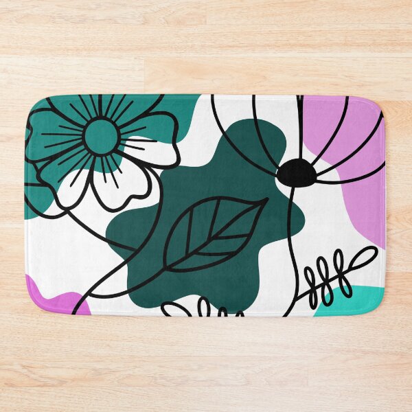 Item preview, Turquoise And Pink Boho Flower Minimalism designed and sold by Sartoris Art.