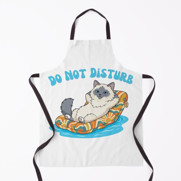 Item preview, Do Not Disturb Poolside Vacation Cat Retro Resort Summer designed and sold by Snowy Studio Designs.