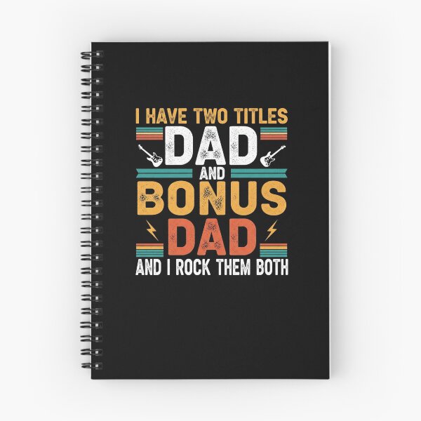 Item preview, I Have Two Titles Dad and Bonus Dad Rock Them Both Funny designed and sold by Designs-RZ.
