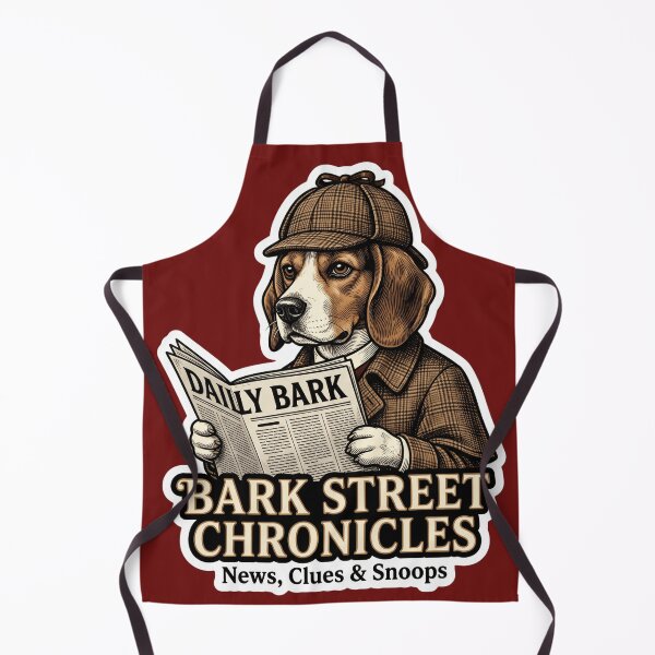 Item preview, Bark Street Chronicles Dog Detective - News Clues Snoops Vintage Beagle designed and sold by veloramode.