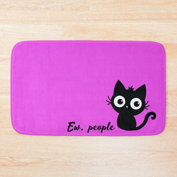 Item preview, Ew, People Cute Black Cat Kawaii Design designed and sold by Hallowed Artistry.
