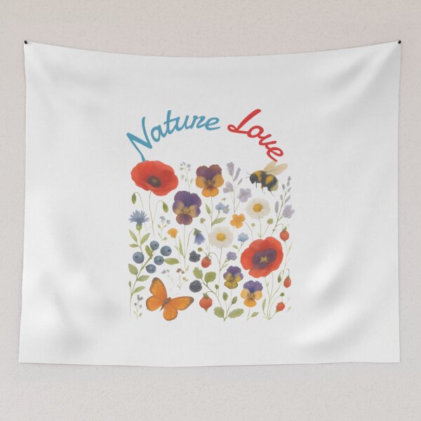 Item preview, Whimsical Floral Meadow Nature Love Illustration designed and sold by MyTeePlace.