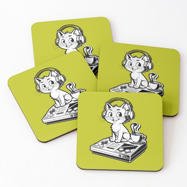 Item preview, Cute Gamer Cat | Coffee & Console | Cartoon Line Art designed and sold by The Cartridge Club.