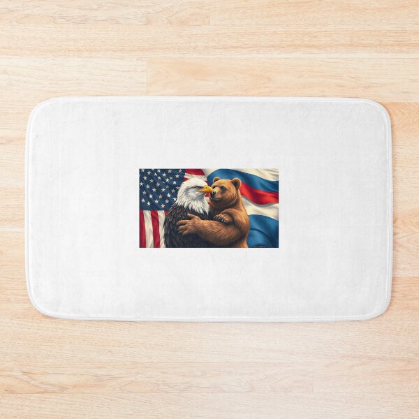 Item preview, Cute Eagle and Bear Peace Illustration designed and sold by MyTeePlace.