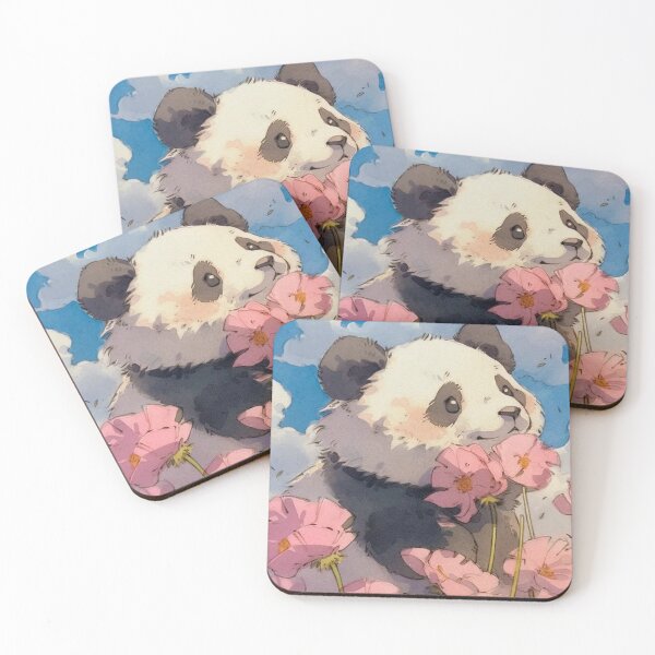 Item preview, Pink Flower Cute Panda designed and sold by Titaniumoid.