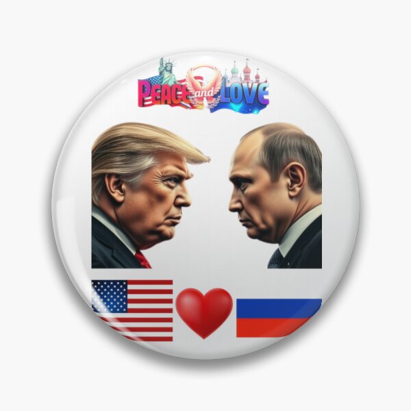 Item preview, Peace and Love USA and Russia Concept designed and sold by MyTeePlace.
