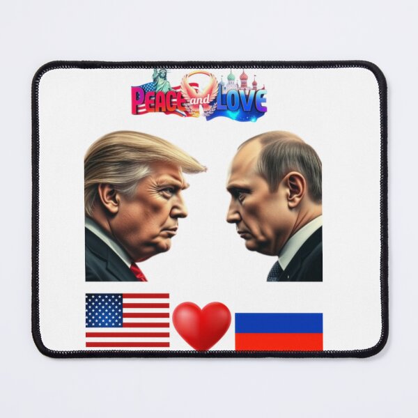 Item preview, Peace and Love USA and Russia Concept designed and sold by MyTeePlace.