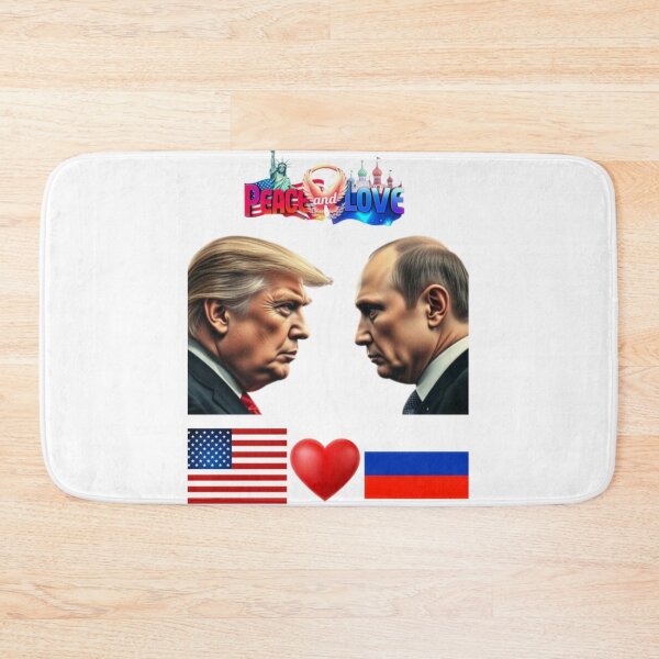 Item preview, Peace and Love USA and Russia Concept designed and sold by MyTeePlace.