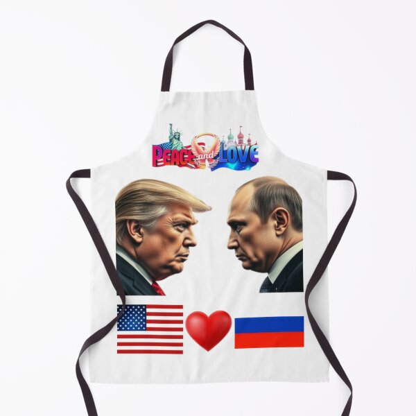 Item preview, Peace and Love USA and Russia Concept designed and sold by MyTeePlace.