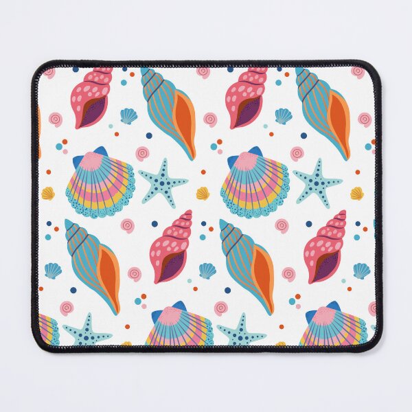 Item preview, Colorful Seashell Ocean Pattern designed and sold by BetweenForms.