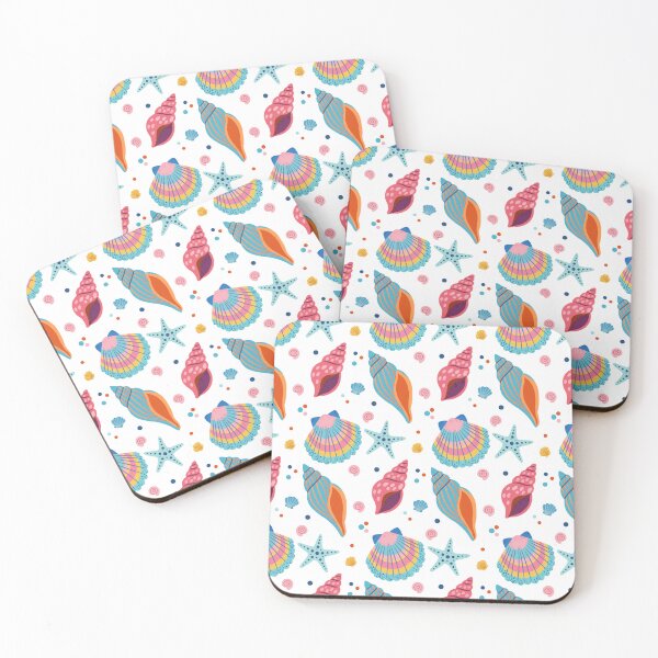 Item preview, Colorful Seashell Ocean Pattern designed and sold by BetweenForms.