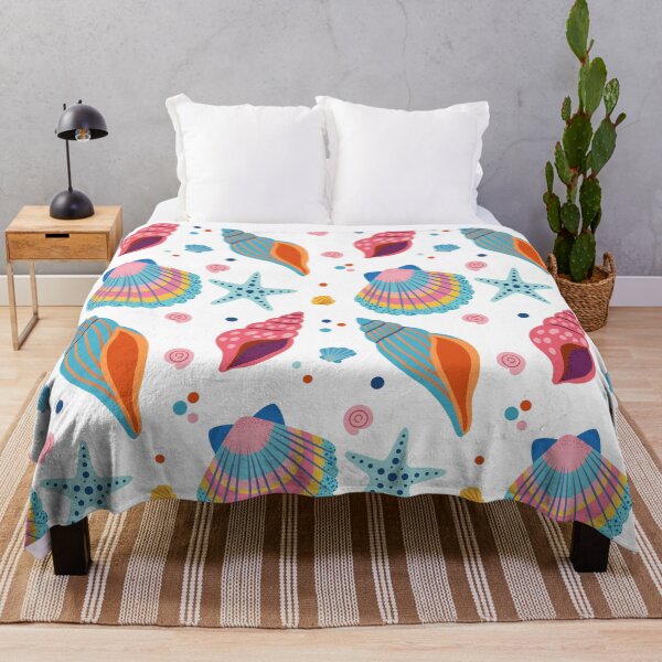 Item preview, Colorful Seashell Ocean Pattern designed and sold by BetweenForms.