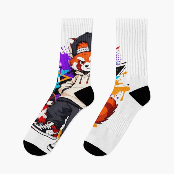 Item preview, Street Style Red Panda Skateboard art designed and sold by StickersHul.
