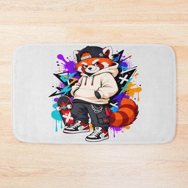 Item preview, Street Style Red Panda Skateboard art designed and sold by StickersHul.