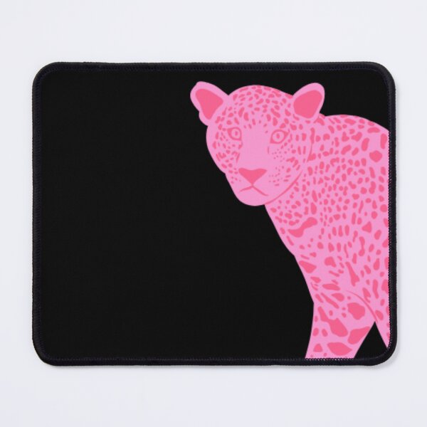 Item preview, Trendy Hot Pink Leopard Illustration on Black Background designed and sold by samahl_l.