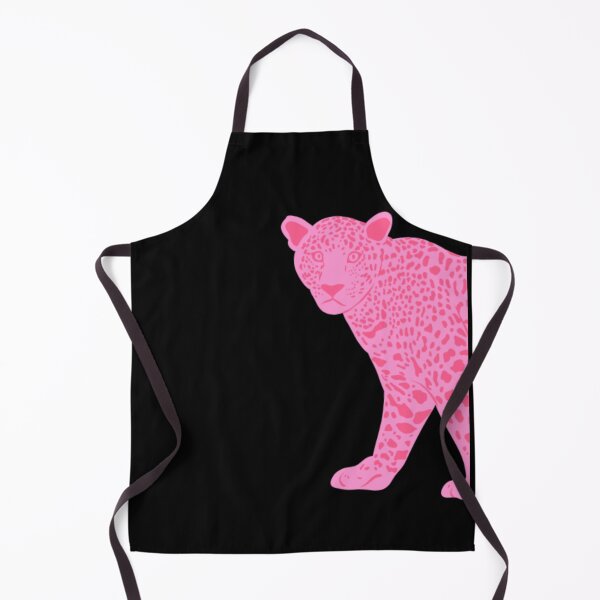 Item preview, Trendy Hot Pink Leopard Illustration on Black Background designed and sold by samahl_l.