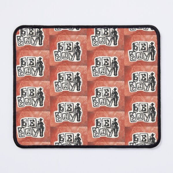 Item preview, Be Gay - Gay Cowgirl stamped collage designed and sold by zinesbyscout.