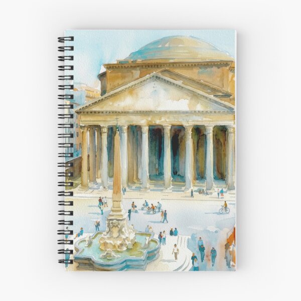 Item preview, Rome Pantheon Watercolor designed and sold by caracatita75.