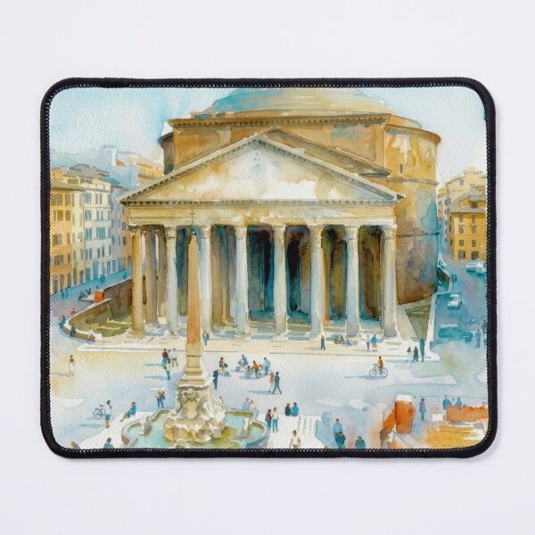 Item preview, Rome Pantheon Watercolor designed and sold by caracatita75.