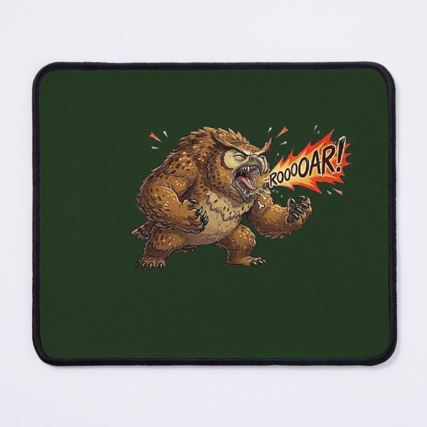 Item preview, Roaring Owlbear Time RPG Sticker designed and sold by AestheticRPG .
