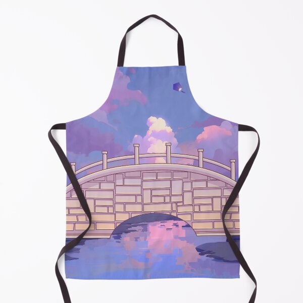 Item preview, Vintage Asian Moon Bridge Dreamy Anime Cloud Landscape designed and sold by Rehnair.