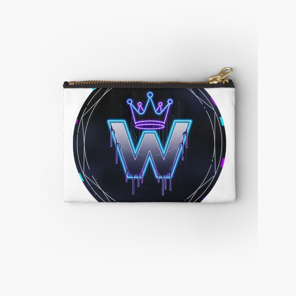 Item preview, Neon crown letter W gaming emblem cyberpunk winner esports badge chrome logo designed and sold by icemanphotos.