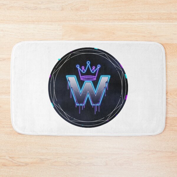 Item preview, Neon crown letter W gaming emblem cyberpunk winner esports badge chrome logo designed and sold by icemanphotos.