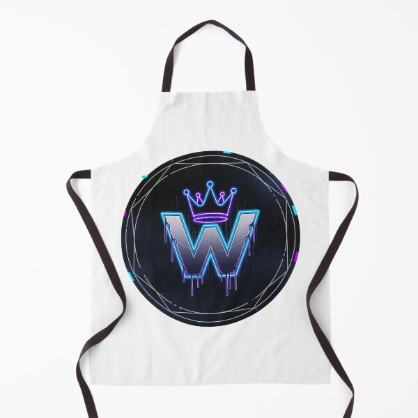 Item preview, Neon crown letter W gaming emblem cyberpunk winner esports badge chrome logo designed and sold by icemanphotos.