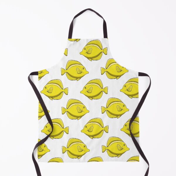 Item preview, Illustration with yellow zebrasoma fish designed and sold by RizikCat.