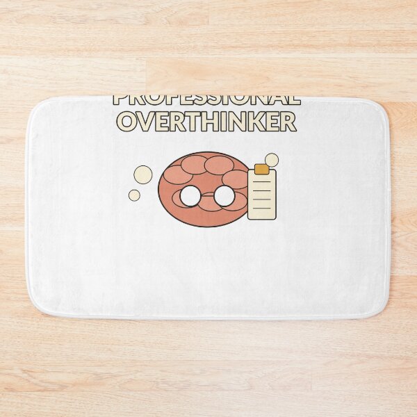 Item preview, Professional Overthinker — Funny Brain Humor Design designed and sold by Cozy Oddities Studio.