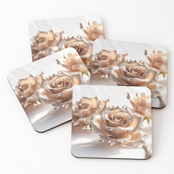 Item preview, Sparkling Champagne Gold Roses designed and sold by IntelliMindDesigns.