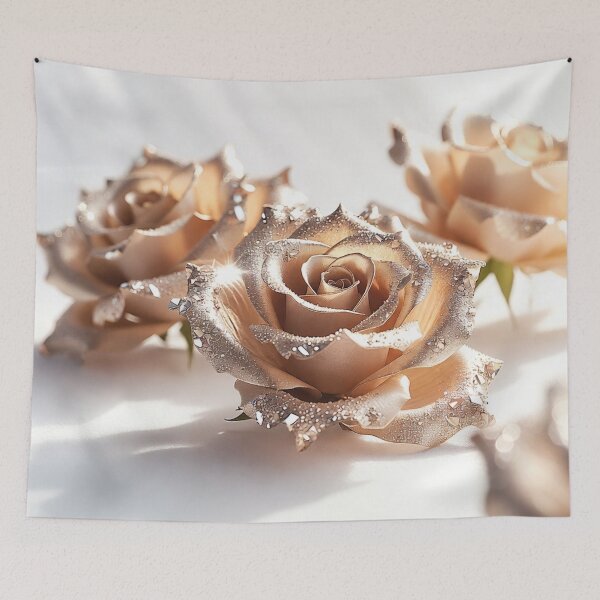 Item preview, Sparkling Champagne Gold Roses designed and sold by IntelliMindDesigns.