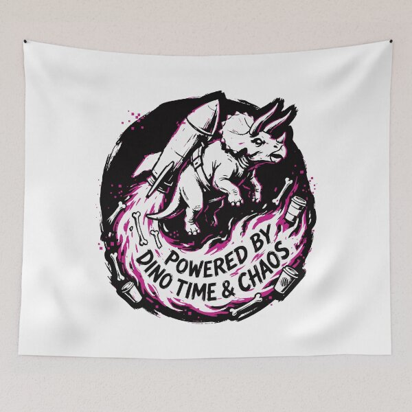 Item preview, Powered by Dino Time and Chaos Funny Triceratops designed and sold by XYZ LAB by Jesuperman.