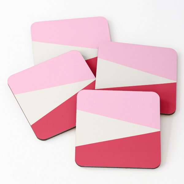 Item preview, RED, COTTON CANDY PINK and CREAM GEOMETRIC DESIGN PRINT designed and sold by RachelMacht.