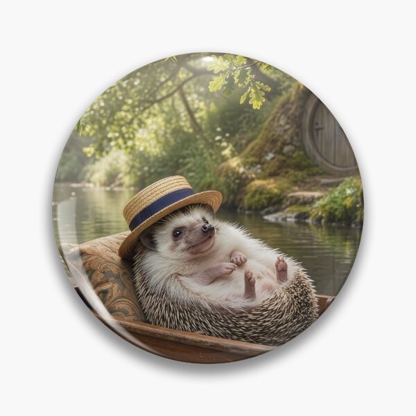 Item preview, Hedgehog Daydreams on the River designed and sold by Tridentulus.