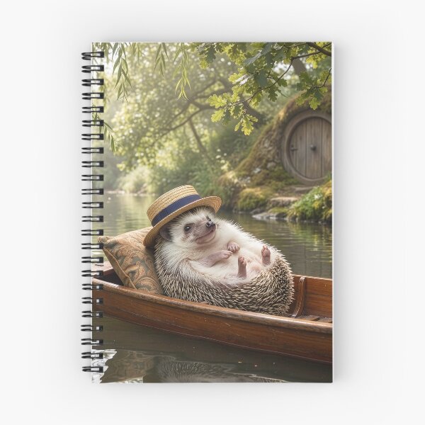 Item preview, Hedgehog Daydreams on the River designed and sold by Tridentulus.