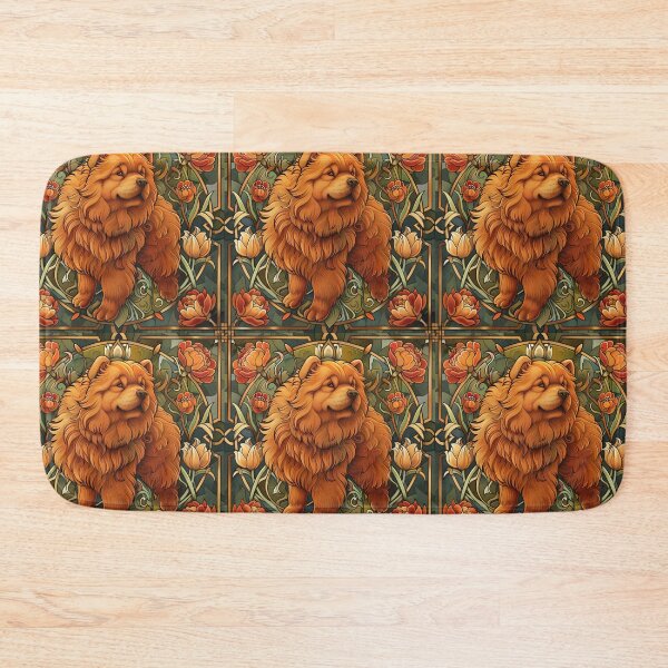 Item preview, Art nouveau Chow chow puppy dog designed and sold by MendaciousMina.