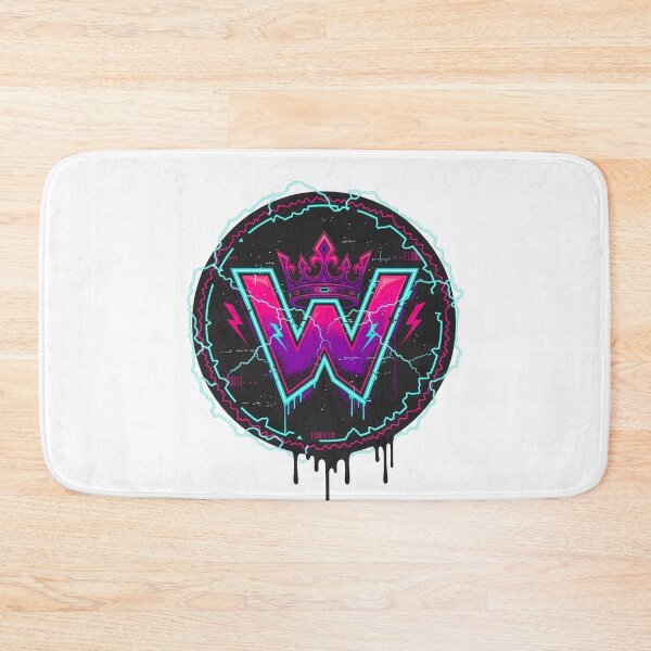 Item preview, Crown letter W synthwave gaming emblem neon lightning cyberpunk winner esports logo designed and sold by icemanphotos.