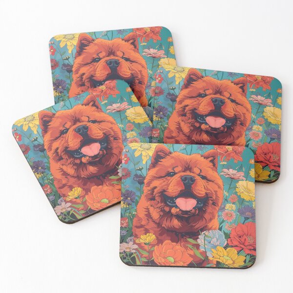 Item preview, Flower power Chow chow puppy dog designed and sold by MendaciousMina.