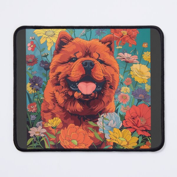 Item preview, Flower power Chow chow puppy dog designed and sold by MendaciousMina.
