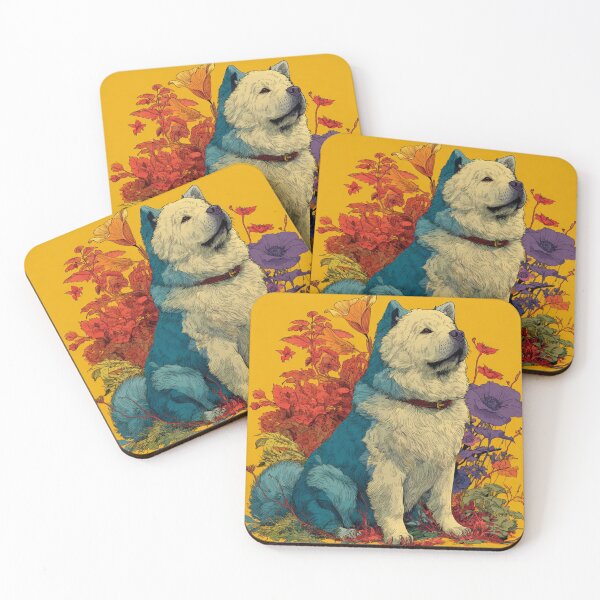Item preview, Flower power Chow chow puppy dog designed and sold by MendaciousMina.