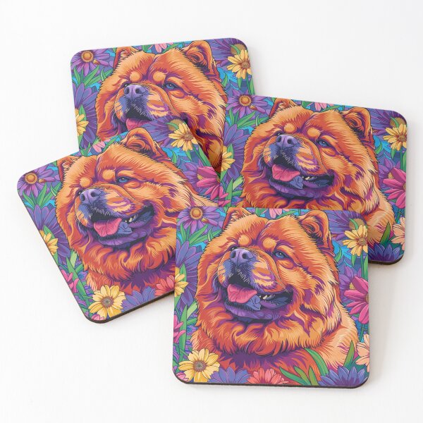 Item preview, Flower power Chow chow puppy dog designed and sold by MendaciousMina.